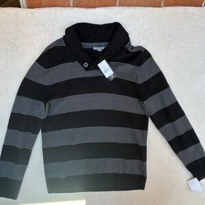 NWT Mens Academia Grandpa Long Sleeve Shawl Collar Sweater Size Large